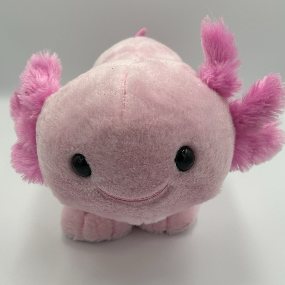 Build A Bear Axolotl Plush Stuffed Animal Pink 19" BAB Rare Find